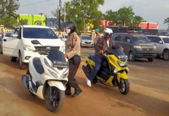 Polres OKI Cegah Penyebaran Covid-19