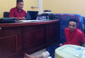 Tersangka saat diamankan