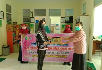 Poltekes Semarang Kampus Kendal Beri Bantuan 5000 Telur Puyuh pada Ibu-ibu Hamil