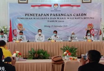 KPU Kota Bitung Gelar Penetapan Paslon Pilkada 2020