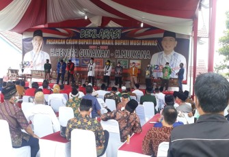 Pasangan H2G-Mulya Daftar ke KPU Musirawas
