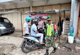 Makodim 0702/Purbalingga melaksanakan Operasi Yustisi Penegakkan Prokes bersama Satgas Covid-19 Tingkat Kabupaten Purbalingga, (25/11/2020).