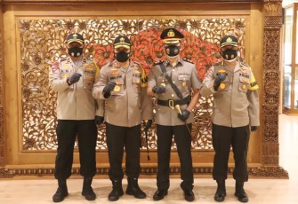 Kapolda Jateng Irjen Pol Ahmad Luthfi memimpin langsung jalannya Upacara Serah Terima Jabatan di Mapolda Jateng, Selasa (1/12/2020)