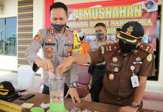 Polres Bintan Gelar Rilis Penanganan Kasus Selama Tahun 2020
