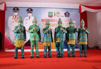Dandim 1417/Kendari Hadiri Acara HUT Kabupaten Konawe Utara ke-14 Tahun 2021  