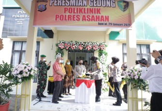 Bupati Asahan Resmikan Poliklinik Polres Asahan