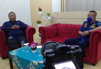 Kepala Dinas Pemadam Kebaran dan Penyelamatan Kota Bengkulu, Saipul Afandi Saat Menjadi Bintang Tamu Di HDTv