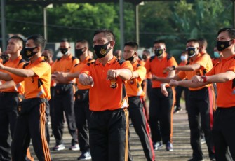 Polda Bengkulu Kembali Gelar Senam Jumat Sehat 