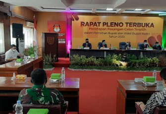 KPU Kediri Gelar Pleno Terbuka Penetapan Pasangan Bupati dan Wakil Bupati Terpilih  
