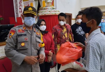 Kapolres Tebing Tinggi Hadiri Bakti Sosial KOMPAK