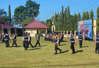 Tim Tenaga Tracer dan Vaksinator Covid 19 Bengkulu Utara Gelar Apel 