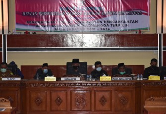 DPRD Kabupaten Lingga Gelar Paripurna Penetapan Kepala Daerah 2021-2024
