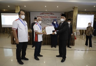KPU Kabupaten Asahan Tetapkan Pasangan Bupati dan Wakil Bupati Terpilih 
