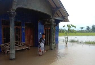 Banjir di Desa Gajahmati Pati 