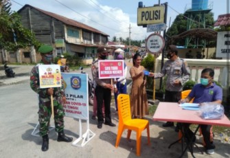 Tegakkan Pergub No 34 Tahun 2020 Polsek Bandar Khalipah Gelar Operasi Yustisi