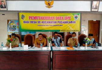 Kecamatan Pucanglaban Adakan Pemutakhiran Data IDM Bagi Desa Se-Kecamatan Pucanglaban