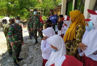 Ditengah Pandemi Covid-19, TMMD Ke-110 Kodim 0813/Bojonegoro Tetap Patuhi Prokes 