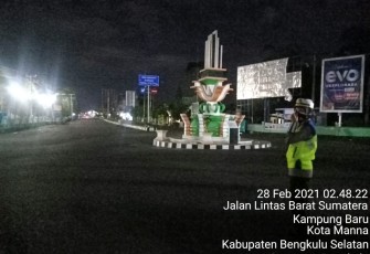 Cegah Balap Liar Polres Bengkulu Selatan Gelar Patroli Stasioner
