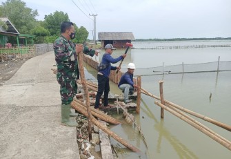 Pengerjaan Pembuatan Turap Jalan 