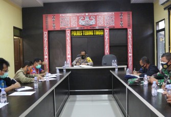 Rapat Pembuatan Posko BPBD Digelar Di Polres Tebing Tinggi