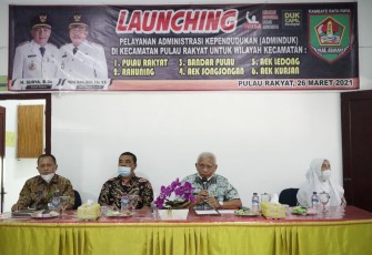 Bupati Asahan H Surya BSc Launching Pelayanan Administrasi Kependudukan