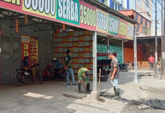 PUPR Asahan Kembali Lakukan Pembersihan Saluran Air