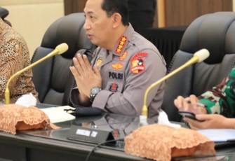 Kapolri Jenderal Listyo Sigit Prabowo pimpin Rapat Koordinasi (Rakor) lintas sektoral kesiapan menghadapi Idul Fitri 1442 Hijriah atau 2021
