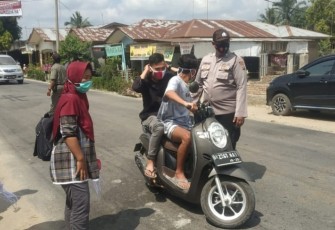 Operasi Yustisi di Desa Marjanji Dipimpin Kapolsek Sipispis