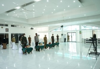 Pemkab Asahan Ikuti Rakor Nasional Penegekan Disiplin Prokes dan Penanganan Covid-19 Secara Virtual