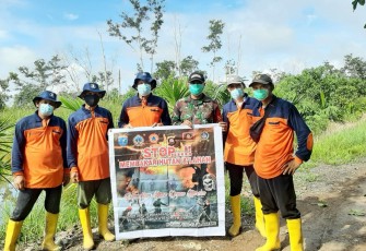 Babinsa Teluk Batang Utara Kodim 1203/Ktp Laksanakan patroli dan sosialisasi bersama MPA