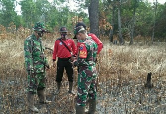 PRCPB Koramil Jajaran Kodim 1203/Ktp Laksanakan Patroli Pengecekan Titik Api