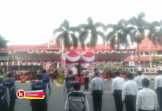 Apel Gelar Pasukan Operasi Ketupat Semeru Tahun 2021 Kota Blitar (foto : Faisal NR / Klikwarta.com Blitar)