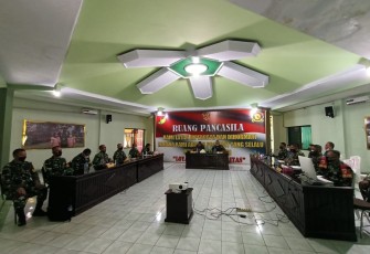 Tim Wasrik itdam XIII/Merdeka saat kunjungi Makodim 1310/Bitung
