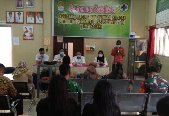Samakan Persepsi Babinsa Kodim 1203/Ktp Hadiri Tracing Dan Aplikasi Silacak