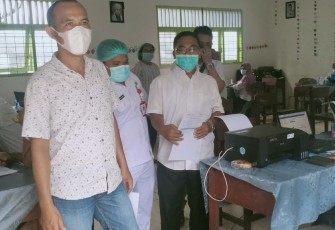 Vaksinasi Tahap I Dilaksanakan di SMK N I Sipispis