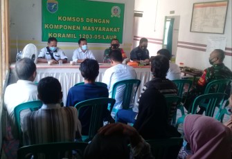 Koramil Sungai Laur Gelar Kegiatan Komsos Dengan Komponen Masyarakat