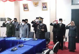 Pemerintah Daerah Beserta Jajaran FORKOPIMDA Kabupaten BengkuluU Tengah Mengikuti Upacara Peringatan Kesaktian Pancasila Secara Virtual
