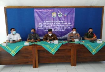 Kapolsek Boja hadiri acara Germas di Pendopo Kecamatan Boja. Kamis 25/11/2021