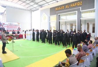 Kapolres Tulungagung Pimpin Pembukaan Seleksi Atlit Dalam Rangka Turnamen Pencak Silat Remaja Piala Kapolda Jatim Tahun 2021