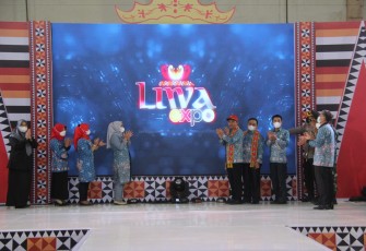Bupati Lambar Membuka Secara Resmi Liwa Expo tahun 2021