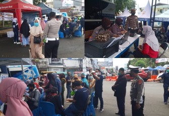 Warga Antusias Ikuti Gerai Vaksin Presisi Hari Ke 2 di Taman Kota Tasikmalaya 