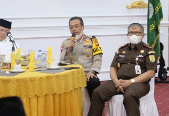 Bahas Penanganan Bencana dan Libur Nataru, Wakapolda Bengkulu Hadiri Coffee morning di Balai Semarak