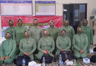 Posyandu Anggrek VI Bedahan Dapat Penyuluhan Program TMMD ke-112