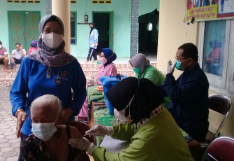 Giat Vaksinasi Covid-19 di Boto, Wonosari Berjalan Lancar