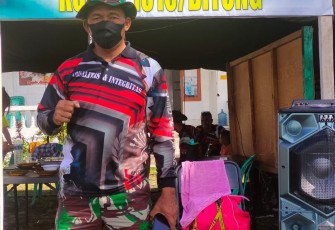 Komandan SSK Satgas TMMD Ke-111 1310/Bitung Lettu INF Jullen Tonny Kasiaheng