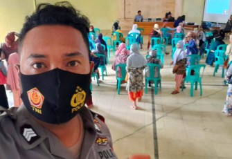 Kapolsek Cisompet Sosialisasi BSP dan Bansos Program BPNT 