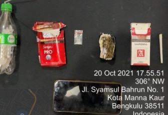 Barang Bukti saat diamankan