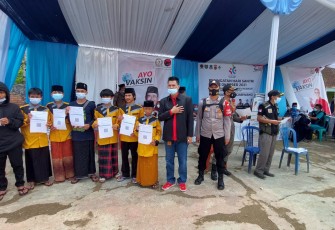 Gerai Vaksin Presisi TNI-POLRI di Wilayah Hukum Polsek Banjarwangi