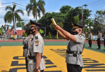 Kapolres Tanjung Pinang Pimpin Sertijab Kasat Binmas 