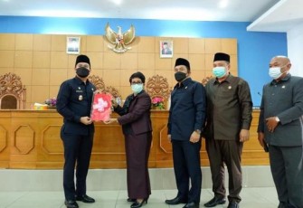 Paripurna DPRD Bengkulu Utara Penyampaian Rekomendasi LKPJ Bupati Tahun 2020